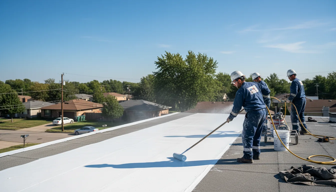 Commercial roof coating in Letts, IA near me